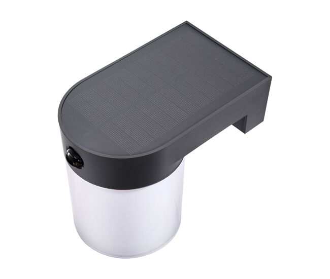 Aplique de pared edm 31832 negro policarbonato abs 4 w 500 lm solar (3000 k) (5000 k) (4000 k)