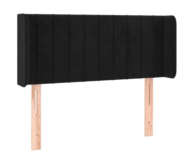 Vidaxl cabecero de terciopelo negro 93x16x78/88 cm