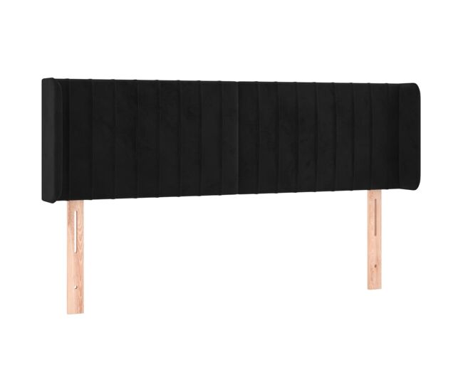 Vidaxl cabecero de terciopelo negro 147x16x78/88 cm