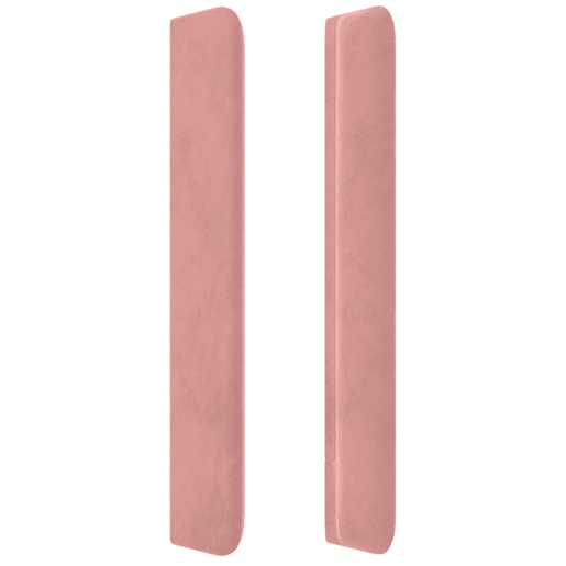 vidaXL Cabeceira cama c abas veludo 183x16x118128 cm rosa vidaXL Cabeceira cama c abas veludo 183x16x118128 cm rosa