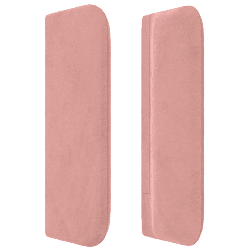 vidaXL Cabeceira de cama c abas veludo 183x16x7888 cm rosa