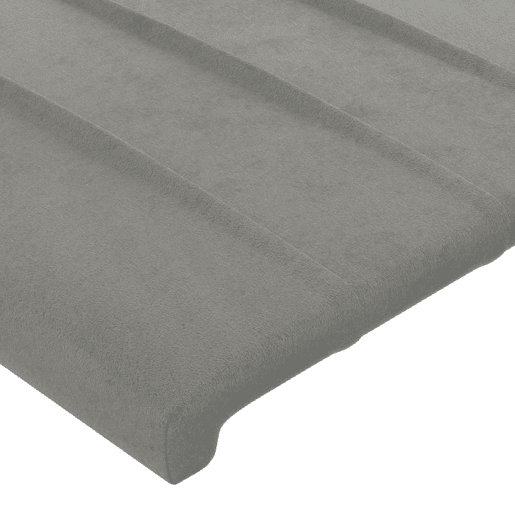 vidaXL Cabeceira cama c abas veludo 103x16x118128 cm cinzento-claro vidaXL Cabeceira cama c abas veludo 103x16x118128 cm cinzento-claro
