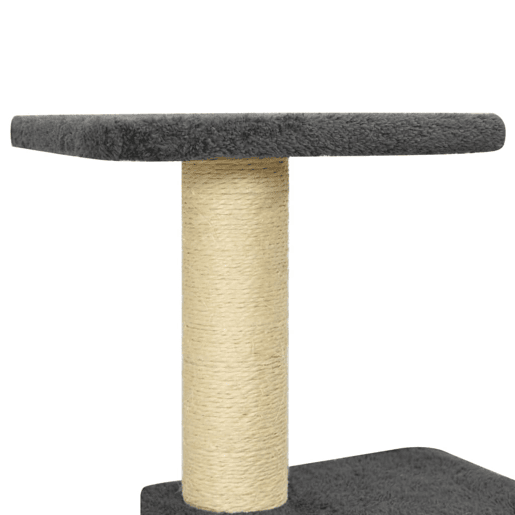 vidaXL Árvore p gatos postes arranhadores sisal 118,5 cm cinza-escuro vidaXL Árvore p gatos postes arranhadores sisal 118,5 cm cinza-escuro