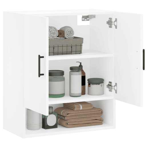 vidaXL Armário parede 60x31x70 cm derivados de madeira branco