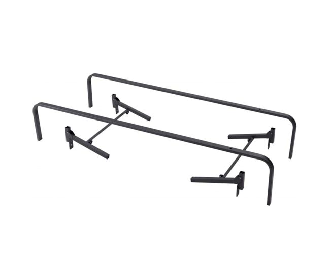 Estructura de cama canguro: patas metálicas y herrajes de cama nido inferior y superior para bases tapizadas 80x190cm o 90x190cm
