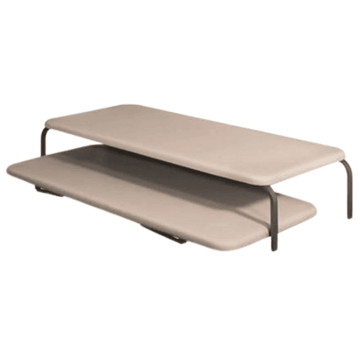 Pacote de cama canguru + 2 bases de cama estofadas