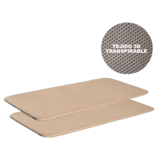 Pacote de cama canguru + 2 bases de cama estofadas