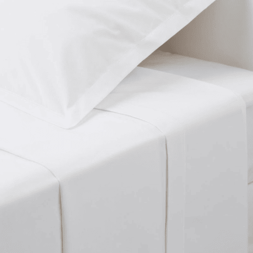 Lençol de algodão branco 90x190cm Lençol de algodão branco 90x190cm
