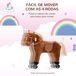 Caballito Infantil Felpa, Metal HOMCOM Caballito Infantil Felpa, Metal HOMCOM Marrón