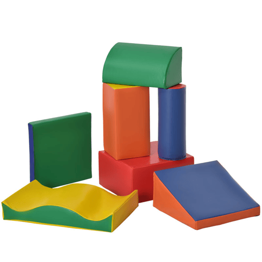 HOMCOM Conjunto de 7 Blocos de Espuma para Crianças de 1-3 Anos Blocos de Construção para Escalar e Gatinhar 60x40x11 cm Multicor HOMCOM Conjunto de 7 Blocos de Espuma para Crianças de 1-3 Anos Blocos de Construção para Escalar e Gatinhar 60x40x11 cm Multicor