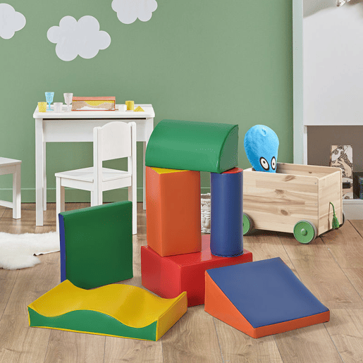 HOMCOM Conjunto de 7 Blocos de Espuma para Crianças de 1-3 Anos Blocos de Construção para Escalar e Gatinhar 60x40x11 cm Multicor HOMCOM Conjunto de 7 Blocos de Espuma para Crianças de 1-3 Anos Blocos de Construção para Escalar e Gatinhar 60x40x11 cm Multicor