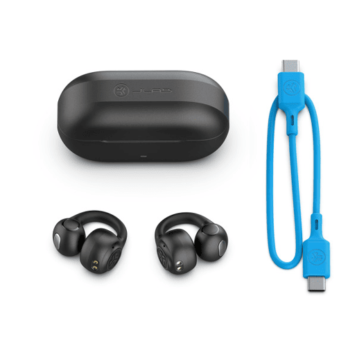 Auriculares Sem Fios com Estojo de Carregamento JLab IEUEBFLEXRBLK124 Preto