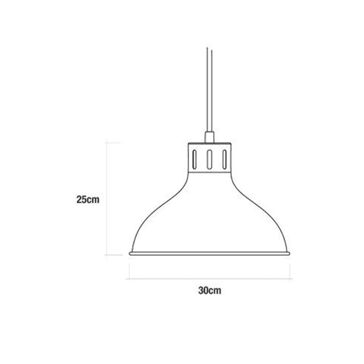 Candeeiro de teto EDM 32111 Candeeiro de teto Metal 60 W (30 x 25 cm)