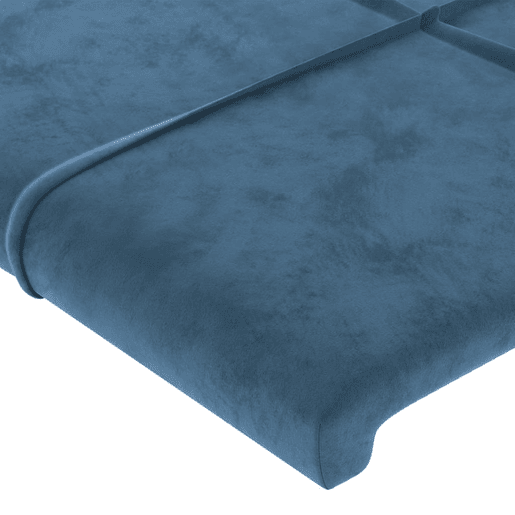 vidaXL Cabeceira de cama c abas veludo 183x23x7888cm azul-escuro vidaXL Cabeceira de cama c abas veludo 183x23x7888cm azul-escuro