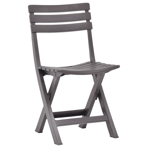 vidaXL Cadeiras de jardim dobráveis 2 pcs plástico moca