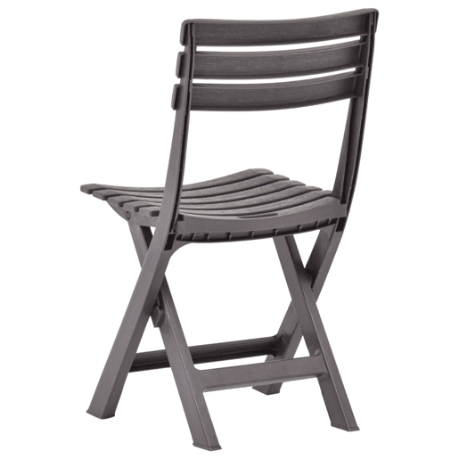 vidaXL Cadeiras de jardim dobráveis 2 pcs plástico moca