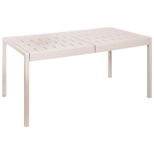 Mesa de refeição de jardim BARTICA 154 cm 84 cm Creme