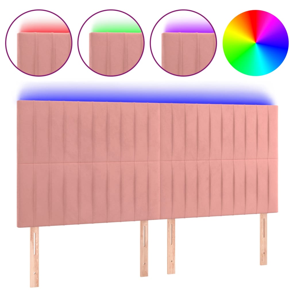 Cabecero Con Led 180 Rosa