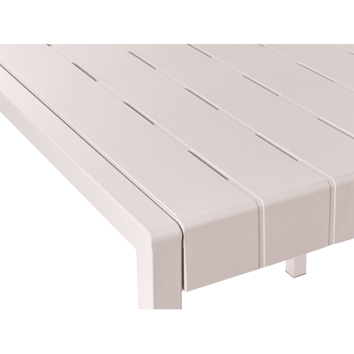 Mesa de refeição de jardim BARTICA 81 cm 84 cm Creme