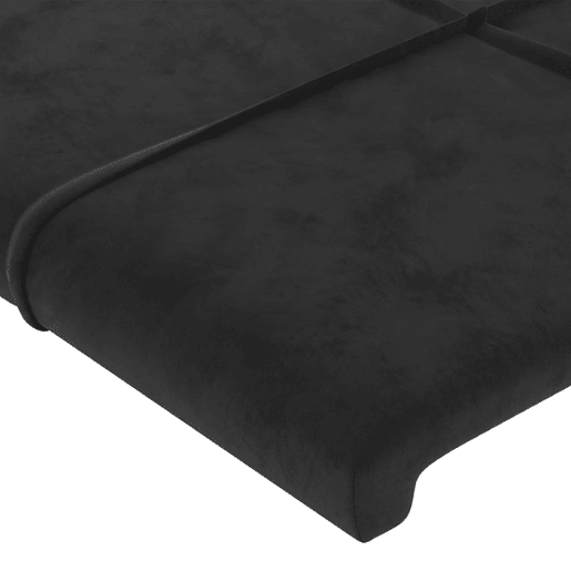 vidaXL Cabeceira de cama c abas veludo 163x23x7888 cm preto vidaXL Cabeceira de cama c abas veludo 163x23x7888 cm preto