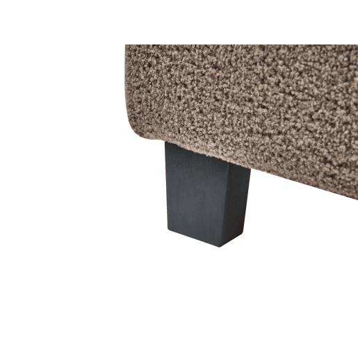 Cama sem cabeceira Bouclé ROANNE 160 x 200 cm Taupe