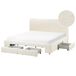 Beliani Cama con cajones Bouclé SOUTRIN 191x218 Beliani Cama con cajones Bouclé SOUTRIN 191x218 Crema