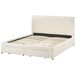 Beliani Cama con cajones Bouclé SOUTRIN 191x218 Beliani Cama con cajones Bouclé SOUTRIN 191x218 Crema