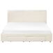 Beliani Cama con cajones Bouclé SOUTRIN 191x218 Beliani Cama con cajones Bouclé SOUTRIN 191x218 Crema