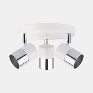 Candeeiro de teto EDM 32013 Moon Metal Metal  Cristal 50 W 20 x 7,6 x 12,6 cm Branco