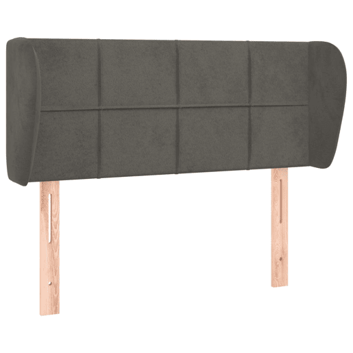 vidaXL Cabeceira de cama c abas veludo 93x23x7888 cm cinzento-escuro vidaXL Cabeceira de cama c abas veludo 93x23x7888 cm cinzento-escuro