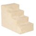 Escalera para Perro Aglomerado de Madera, Poliéster PawHut Escalera para Perro Aglomerado de Madera, Poliéster PawHut Crudo