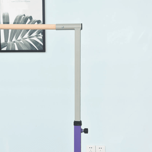 HOMCOM Barra de Ginástica para Crianças acima de 3 Anos Barra de Treino com Altura Ajustável 92-150 cm Barra Horizontal de Ginástica Carga 75 kg 194x121x150 cm Roxo