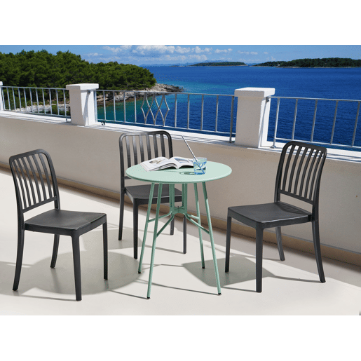 Mesa bistrô TALTAL 64 cm 64 cm Metal Verde claro
