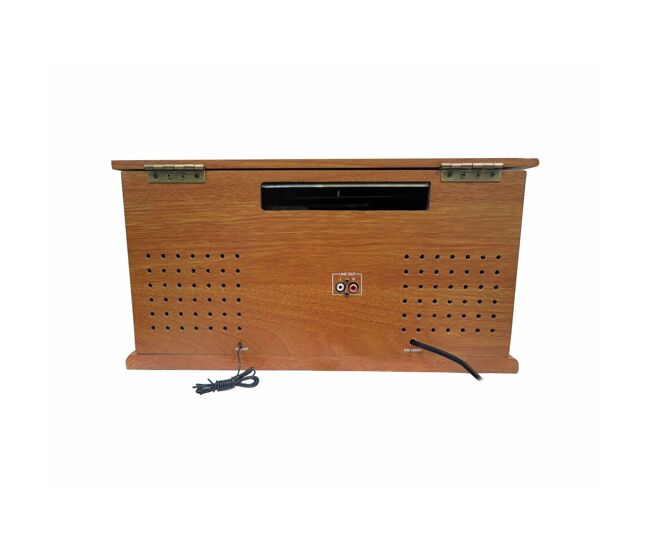 Tocadiscos sunstech pxrc52cdwd marrón madera