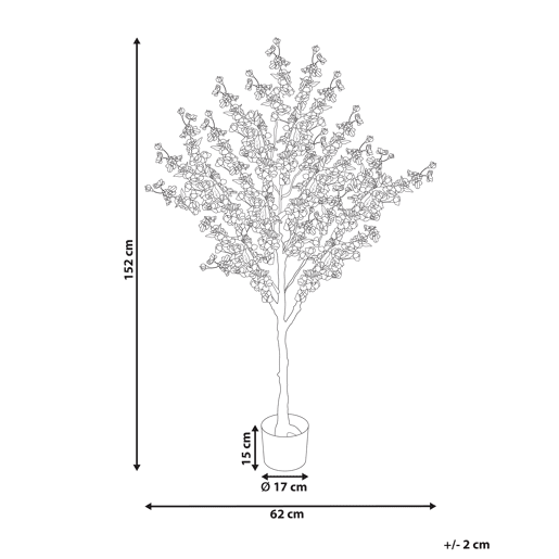 Planta artificial CHERRY TREE 152 cm Rosa