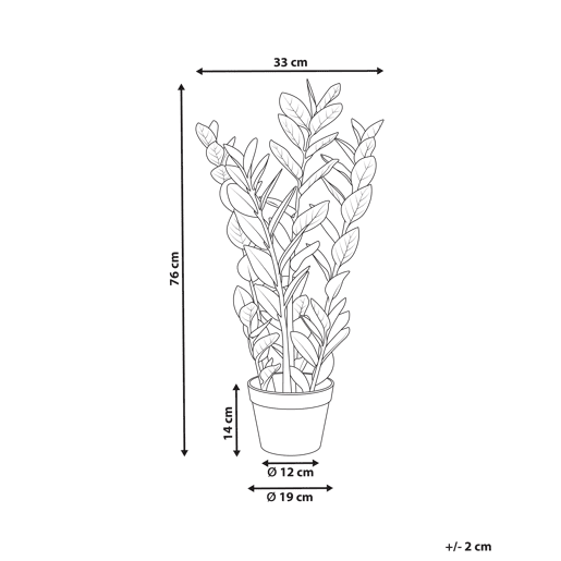 Planta artificial ZAMIIFOLIA 76 cm Verde Planta artificial ZAMIIFOLIA 76 cm Verde