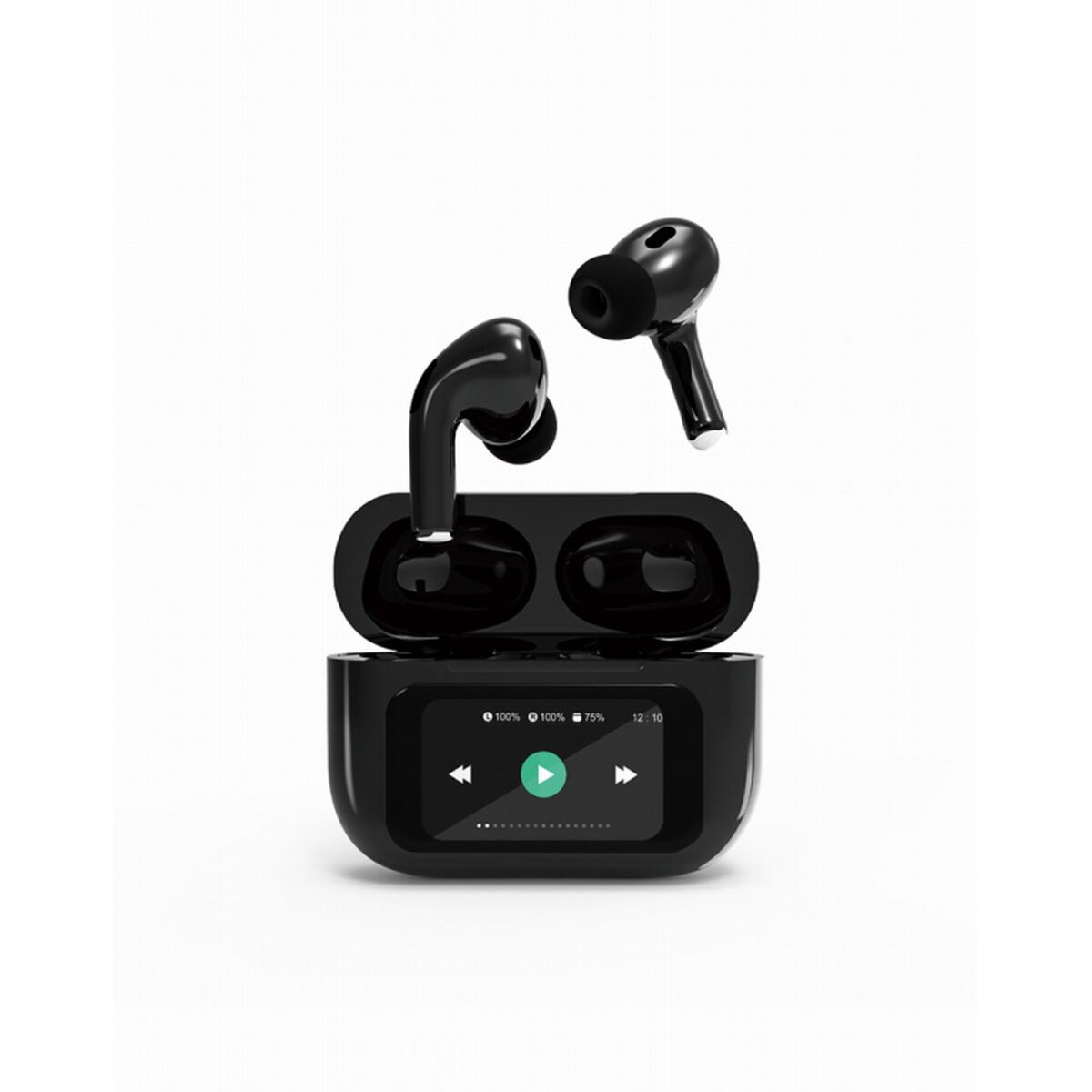 Auriculares TWS-LCD-ANC-01-BK