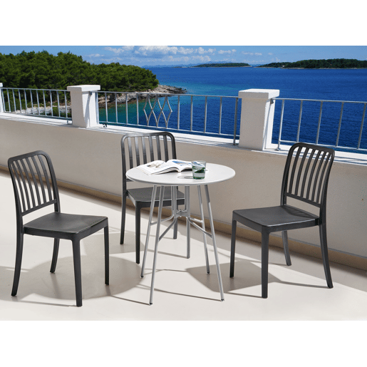 Mesa bistrô TALTAL 64 cm 64 cm Metal Cinzento