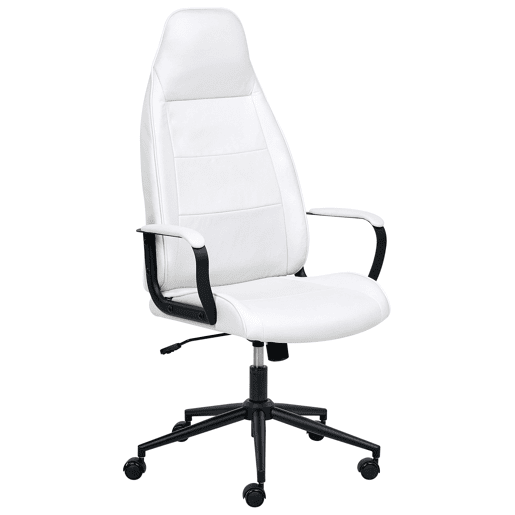 Cadeira de escritório REBEL Tecido Branco creme