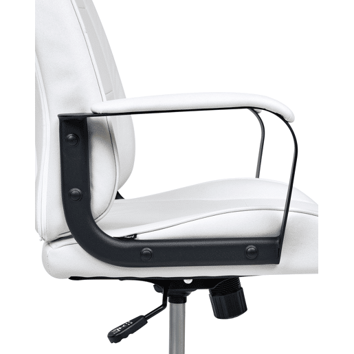 Cadeira de escritório REBEL Tecido Branco creme