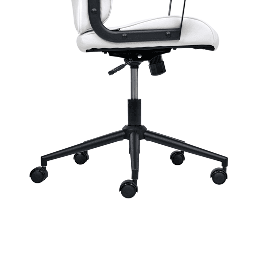 Cadeira de escritório REBEL Tecido Branco creme