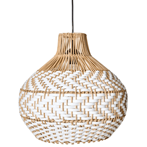Candeeiro suspenso YAUCO Rattan Branco