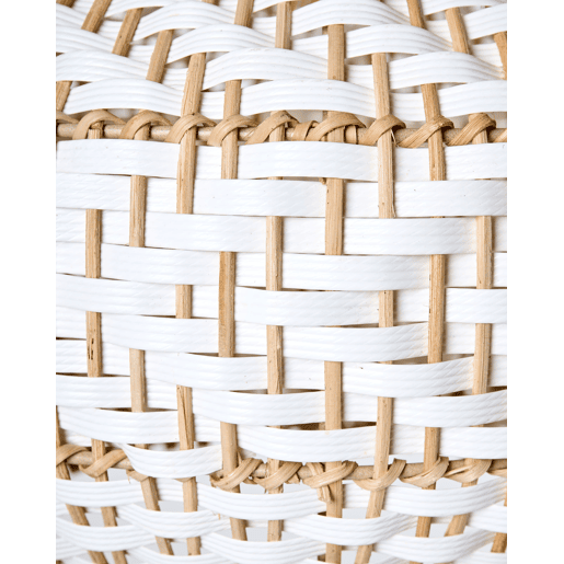 Candeeiro suspenso YAUCO Rattan Branco