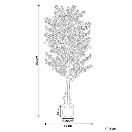 Planta artificial SAKURA 150 cm Rosa Planta artificial SAKURA 150 cm Rosa