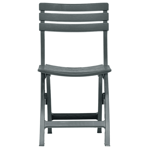 vidaXL Cadeiras de jardim dobráveis 2 pcs plástico verde