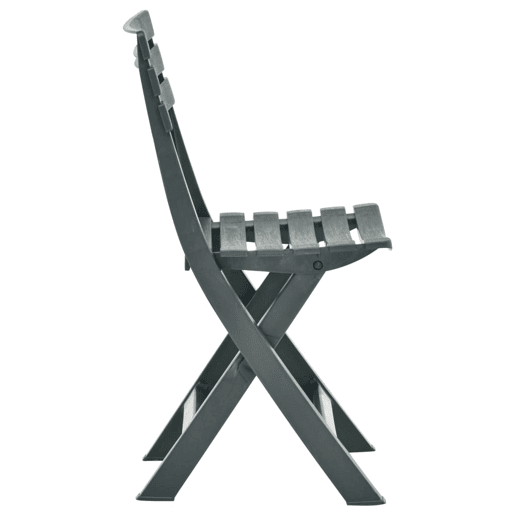 vidaXL Cadeiras de jardim dobráveis 2 pcs plástico verde