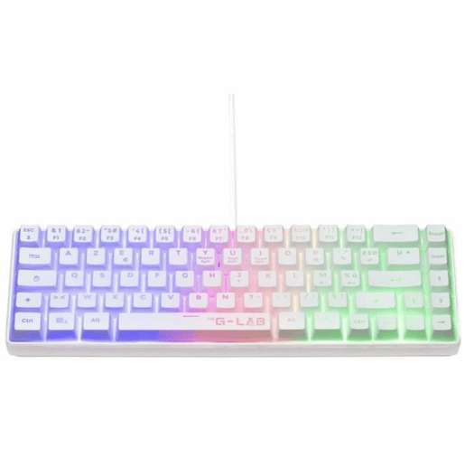 Teclado Bluetooth The G-Lab Azerty Francês Branco Teclado Bluetooth The G-Lab Azerty Francês Branco