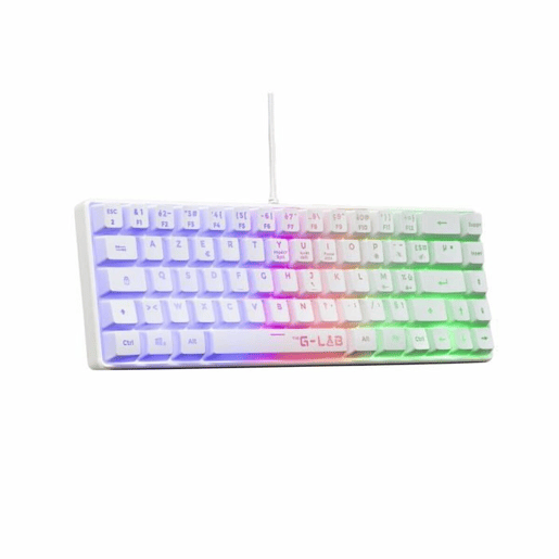 Teclado Bluetooth The G-Lab Azerty Francês Branco Teclado Bluetooth The G-Lab Azerty Francês Branco
