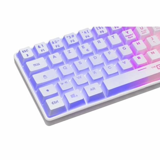 Teclado Bluetooth The G-Lab Azerty Francês Branco Teclado Bluetooth The G-Lab Azerty Francês Branco