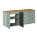 Conjunto mueble lavabo doble y columna Jade Conjunto mueble lavabo doble y columna Jade Verde